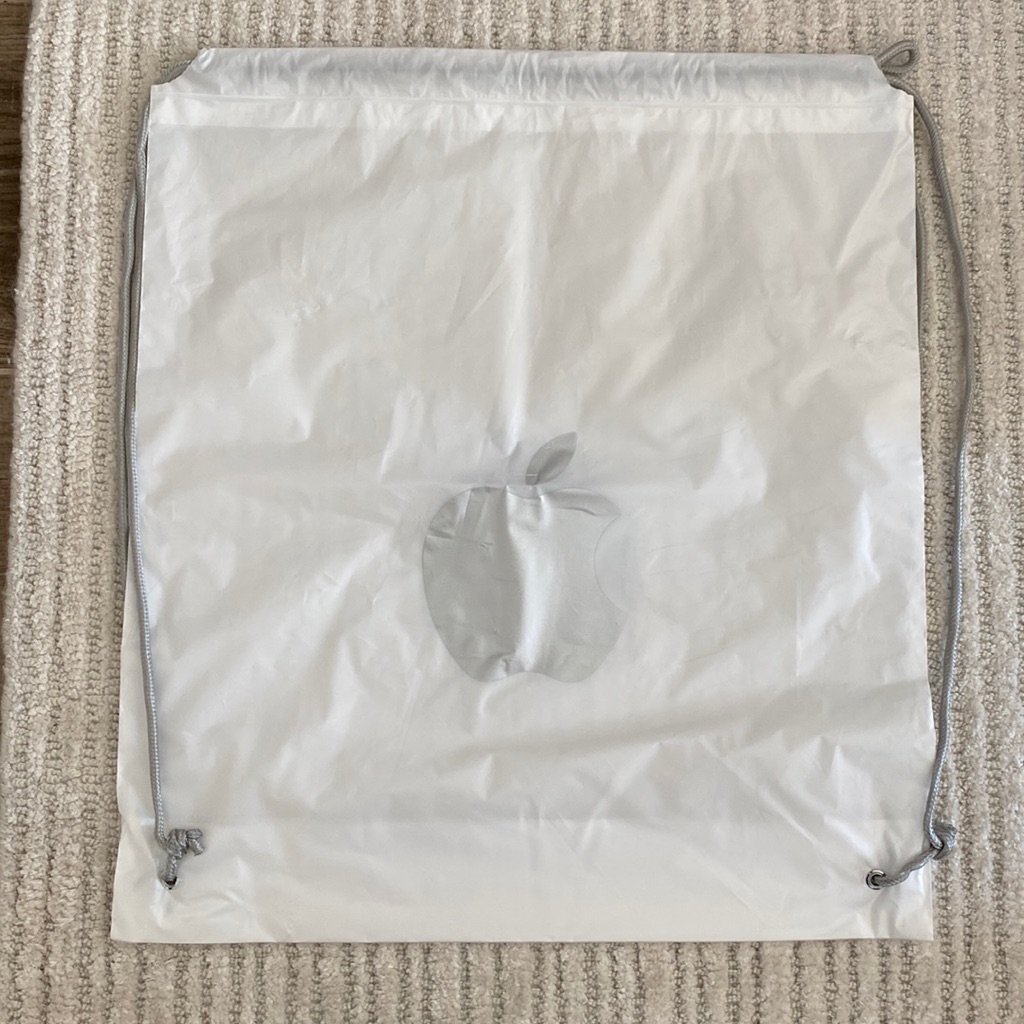 Apple Computer Store Gift Drawstring Backpack Bag
